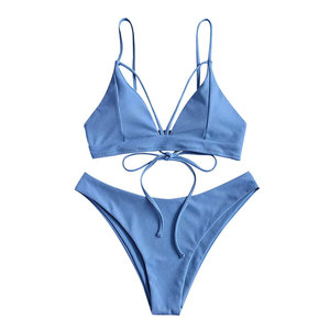 Top Trending V <b>String</b> <b>Bikini</b> <b>Set</b> Customised Color And Logo Summer Swimsuit And Women's Beachwear <b>Bikini</b> <b>Set</b> - Product Image 5