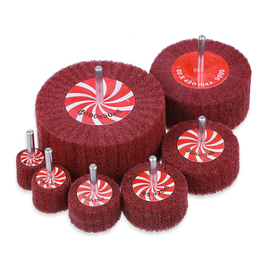 Schuurvezel Polijsten Borstel Flap Mop Wiel Niet Geweven Schijf Voor Het Polijsten Van Metaal - Product Image 1