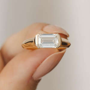 แหวนหมั้นเพชรแท้รับรองโดย GIA ชุบทองคำขาว 18K แบบสั่งทำ พร้อมใบรับรอง IGI สำหรับจำหน่ายเครื่องประดับจำนวนมาก - Product Image 1