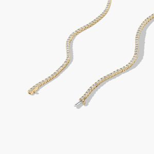 Collar de tenis con diamantes cultivados en laboratorio de 10.00 quilates, cadena de oro de 10 quilates con diamantes completos, joyería fina de alta gama, proveedor OEM ODM - Product Image 6