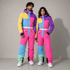 Traje de Esquí Unisex al por Mayor, Chaqueta y Pantalones Térmicos Impermeables y Resistentes al Viento, Fabricante y Proveedor de Ropa para Exteriores con Logotipo Personalizado - Product Image 2