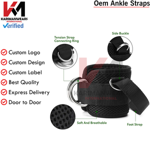 Padded Ankle Strap Gym Cable Attachment Leg Workout Kickback OEM Manufacturer - Product Image 6