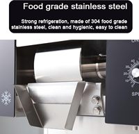 Machine à glace pilée et bingsu Kolice KD-80F pour comptoir avec contrôle de vitesse variable