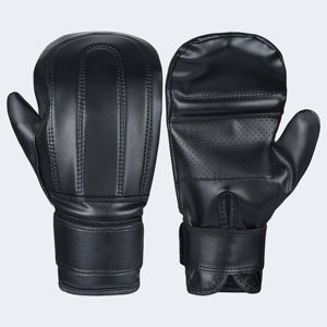 Gants de boxe et de MMA en cuir à demi-doigts pour entraînement professionnel sur sac de frappe lourd - Product Image 5
