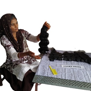 Meilleure qualité couleur naturelle Body Wave Remy indien extensions de cheveux humains pas cher en gros Double trame Machine BlackManufactures - Product Image 4
