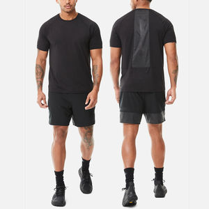 Conjunto de 2 Piezas para Hombre, Verano, con Logotipo Personalizado, Diseño Impreso, Secado Rápido, Camiseta Deportiva y Pantalones Cortos para Adultos - Product Image 1