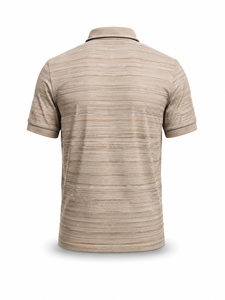Camisa de Golf para Hombre, Sólida, de Manga Corta, Tejida, Transpirable, 100% Algodón, con Bolsillo, Logotipo Personalizado Bordado en la Parte Delantera - Product Image 2