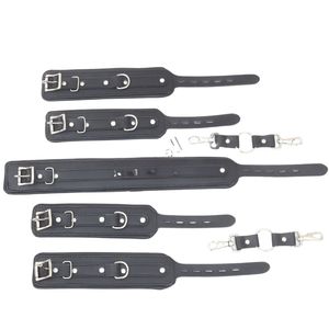 Menottes de cheville réglables en cuir avec doublure douce et boucles robustes - Product Image 3
