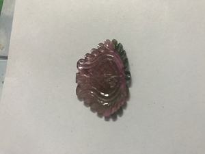 แกะสลักพลอยทัวร์มาลีนธรรมชาติสองสีงานตามสั่งแบบหลวมๆรูปทรงและขนาดที่เป็นเอกลักษณ์ - Product Image 6