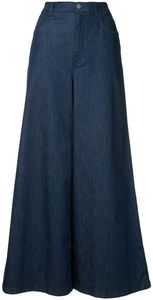 Jean en denim taille haute à jambe large pour femme, coupe ample, longueur intégrale, en coton délavé, style décontracté printemps - Product Image 4