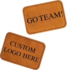 Écussons en cuir personnalisés avec logo en relief, badges 3D en relief, accessoires vestimentaires, fournisseur OEM - Product Image 5