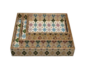 ถาดเสิร์ฟไม้ MDF พรีเมียมทันสมัย ผลิตด้วยมือ สำหรับใช้ในบ้าน โรงแรม ร้านอาหาร - ของตกแต่งโต๊ะอาหาร - Product Image 4