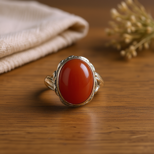 Cornelian <b>Fine</b> <b>Ring</b> 6.9 Grams - Product Image 3