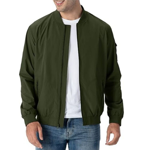 <b>Men</b> Cotton Canvas Work <b>Jacket</b> Heavyweight Zip Front Casual Outerwear <b>Utility</b> Pocket Coat Durable Fabric Fall Winter Wholesale - Product Image 1