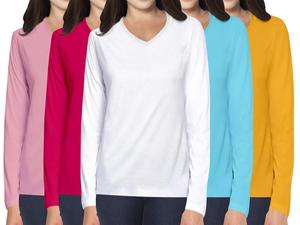Easy Wear Cotton O-Neck Sleeveless Summer Full Sleeve Tee Women's Premium Everyday Cotton O-Neck Summer Relaxed Fit - Product Image 3