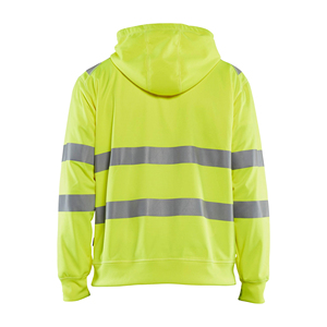 Chemises de travail à haute visibilité avec logo et taille personnalisés, sweat-shirts de sécurité à manches longues avec capuche pour hommes - Product Image 2