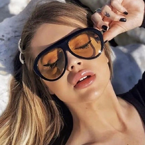 Nouvelles Lunettes de Soleil Tendance pour Femme, Protection UV400, Monture Complète Ronde, Personnalisables, Modèle Pulinsi 3607 - Product Image 3