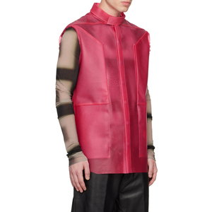 Gilet en cuir pour homme, coupe-vent, respirant, avec fermeture éclair, nouvelle mode, vente chaude, service OEM, vente en gros - Product Image 3