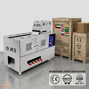 เครื่องทำโรตีปรับขนาดและความหนาได้ รุ่นอุตสาหกรรม ผลิตชาปาตีได้ 1050 ชิ้นต่อชั่วโมง ระบบสแตนเลสเกรดอาหาร - Product Image 6