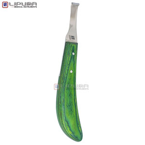 Couteau à sabots LIPUMA avec manche en bois, lame tranchante en acier inoxydable, pour droitiers et gauchers, instrument vétérinaire pour équilibre des sabots de bétail - Product Image 5
