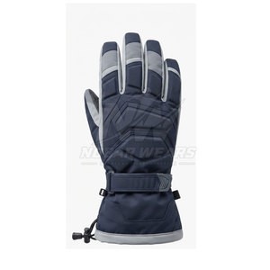 Gants de ski professionnels pour sports par temps froid, avec coque résistante à l'eau, doublure thermique, paume renforcée et sangle de poignet - Product Image 2