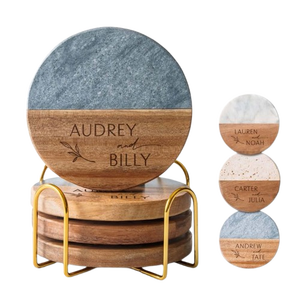 Wooden Round <b>Coaster</b> <b>Set</b> 300mm Diameter Non-Slip Table Pad Retro Design Mats & Pads - Product Image 4
