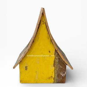 Fournitures de jardin artisanales, décoration intérieure, pots de fleurs / plantes avec design maison, bois de bateau recyclé, couleur originale, vente en gros - Product Image 1