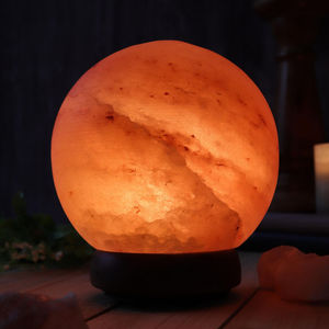 Lampe de sel sculptée à la main de haute qualité, en matériau organique naturel de l'Himalaya, écologique, fonctionnant avec une alimentation USB, couleur naturelle, LED, pour la maison - Product Image 5