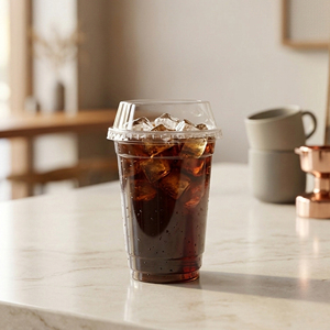 Wholesale High Quality Disposable Transparent <b>Cups</b> Take Away 16 20 22oz Cold <b>Drink</b> PP/PET <b>Plastic</b> <b>Cup</b> 95mm 12oz - Product Image 3