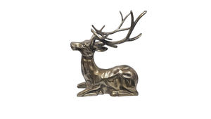 Figura Decorativa de Ciervo en Metal con Acabado Dorado de Lujo, Escultura de Reno para Decoración del Hogar y Regalos - Product Image 3