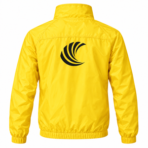 Custom <b>Men</b>’s Windbreaker Piece <b>Polyester</b> Nylon Full Zip Athletic Sportswear <b>Jogger</b> Pants OEM ODM in yellow color - Product Image 6
