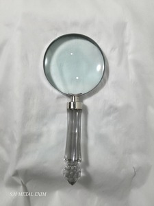 Loupe de poche élégante avec poignée en verre cristallin de qualité supérieure, loupe de bureau de luxe pour la décoration de bureau et cadeau haut de gamme - Product Image 2