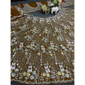 Designer Real Mirror Sequence Work Wedding Apparel Lehenga Choli pour demoiselle d'honneur ou invités de mariage - Product Image 4