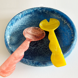 Latest Model Resin Salad Servers <b>Mirror</b> Polish Eco-Friendly Dishwasher Safe <b>Microwave</b> Safe Modern Party Home Kitchen Made India - Product Image 1