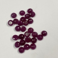 Acheter Original Indien Rubis Rose Naturel 2mm-8mm Rond Faceted Cut AAA Grade Handmade Inde Astrological Certified Loose Gemstones