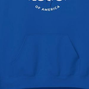 เสื้อฮู้ดดี้ปักลายสีน้ำเงินรอยัล ยูนิเซ็กซ์ รุ่นปี 1938 แขนยาว มีกระเป๋าจิงโจ้ เชือกผูกฮู้ด ผ้าฟลีซลำลอง สั่งทำได้ - Product Image 4