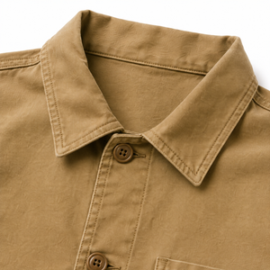 <b>Mens</b> Winter Hooded Loose Fit 100% Cotton Twill <b>Chore</b> Jacket Garment Dyed Multi Pocket Utility <b>Coat</b> for Casual Streetwear - Product Image 5