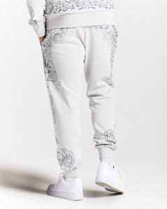 OEM Custom Screen Print Mens Casual Cotton <b>Fleece</b> <b>Hoodie</b> and Jogger Tracksuit Set Washed Streetwear Pullover Sweatshirt Outfit - Product Image 6