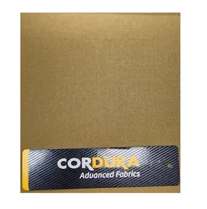[คุณภาพสูง] ไนลอน500D ผ้า Cordura กันน้ำทนทานต่อการขีดข่วนเคลือบ PU เคลือบพีวีซีลามิเนตกันน้ำสารหน่วงไฟ