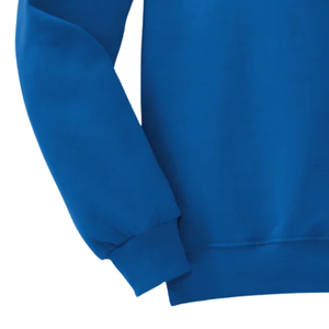 เสื้อสเวตเชิ้ตคอกลมสีน้ำเงินสำหรับทุกเพศ รุ่น Elevating Excellence ผ้าฟลีซนุ่ม สวมใส่สบาย แขนยาว แฟชั่นลำลอง เหมาะสำหรับใส่ในชีวิตประจำวัน - Product Image 4