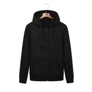 Top Quality Heavyweight Fleece Boxy Fit Zipper Hoodie Oversized Streetwear Custom Puff Print <b>Cropped</b> <b>Zip</b> <b>up</b> Hoodies Men - Product Image 2