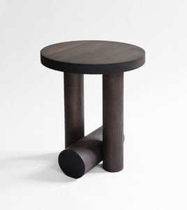 Table d'appoint en bois moderne, meuble élégant fait main, support décoratif au design compact pour salon, chambre et décoration intérieure - Product Image 1