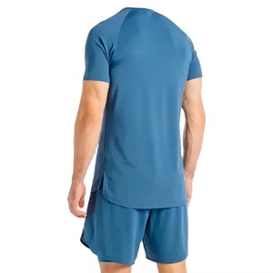 Ensembles de costume d'été pour hommes, décontractés, en tissu éponge uni, grande taille, imprimés, séchage rapide, 2 pièces, haute qualité, personnalisés, 100% coton, ensembles de sport pour hommes - Product Image 2