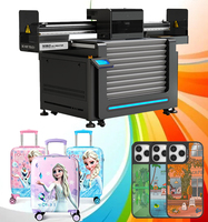Impresora UV de Inyección de Tinta Lingya 9060, Impresora Automática de Cama Plana para Carcasas de Teléfono, Pegatinas, Vidrio, Pelotas de Golf, Placas de Identificación