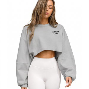 Vintage Washed <b>Women</b> Cropped Hoodie <b>Sweatsuit</b> Custom Print Zip Up Jacket Trending Urban Streetwear Set - Product Image 3