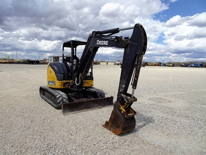50G Crawler <b>Excavator</b> Yellow Compact Track Loader for Utility and Site Work - Product Image 2