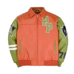 Vestes bomber personnalisées pour hommes avec logo imprimé, en velours côtelé noir, style universitaire, tendance 2025 - Product Image 1