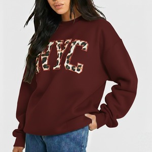 Sudadera de Mujer con Estampado Personalizado en Tela de Rizo Transpirable, con Logotipo Frontal, de Secado Rápido y Ecológica, Servicio OEM de Alta Calidad - Product Image 1