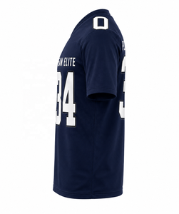 Maillot de football américain personnalisé Team Elite, col en V, manches courtes, polyester anti-humidité, pour homme adulte, taille 34 - Product Image 6