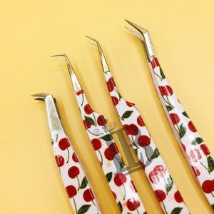 แหนบต่อขนตาแบบใหม่เคลือบกระดาษรักษ์โลก รุ่น Rose Style ปลายสีเงิน สำหรับขนตาแบบมิงค์ - Product Image 6